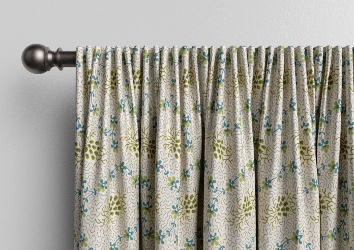 Land & Shore Lorie, Green - Made to Measure Curtains - Image 9